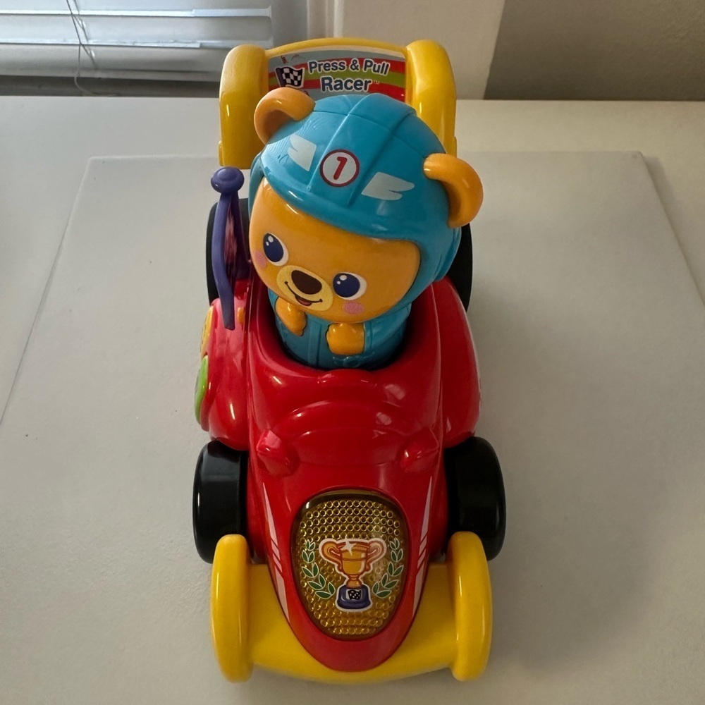 VTech Press and Pull Racer, Red - Picture 6 of 9